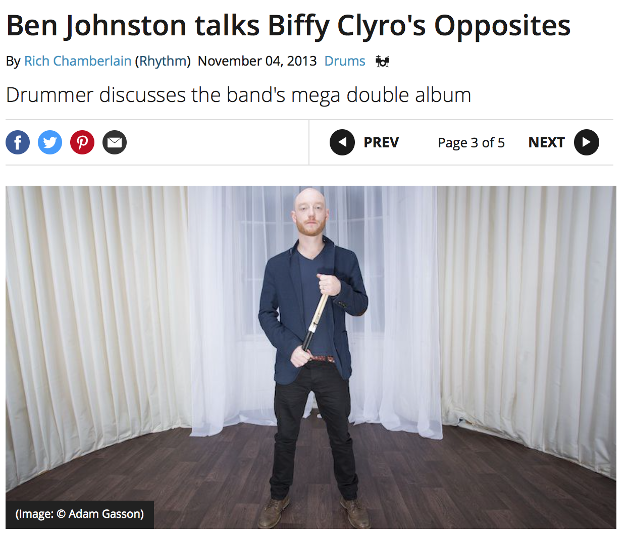 Ben Johnson Biffy Clyro 